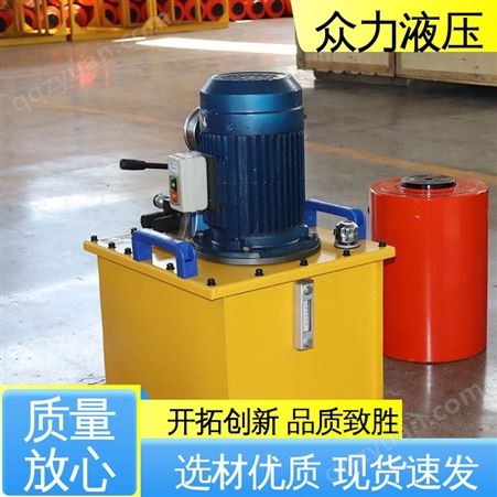 农业灌排机械用成套泵站 小型移动式液压泵 运转平稳噪音小 众力
